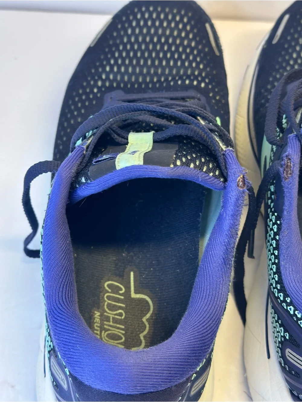 Brooks Ghost 14 Blue Running Shows Women’s Size 9 Wide 1203561D446 Teal
